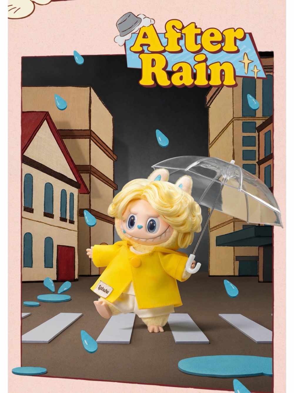 The Monsters Hair Salon. After Rain Doll in Yellow Raincoat with Clear Umbrella